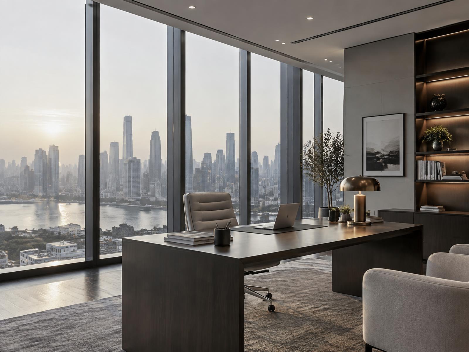 Ambiente di lavoro corporate contemporaneo